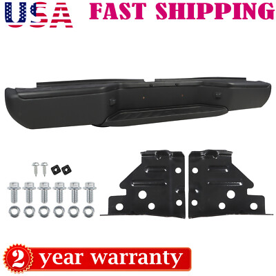 Black Rear Bumper Assembly For Nissan Frontier 2005-2021 Powder Coated