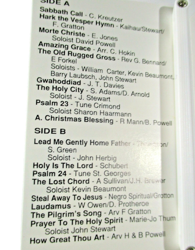 Lobethal Harmony Club Male Choir Sacred Selections 18 Selections Cassette Tape - Picture 4 of 7