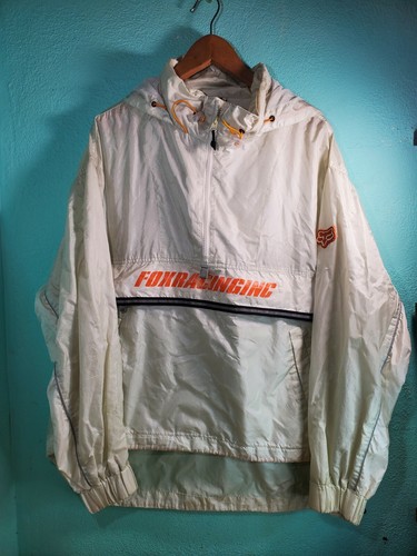 Fox Racing Windbreaker White \u0026 Orange 