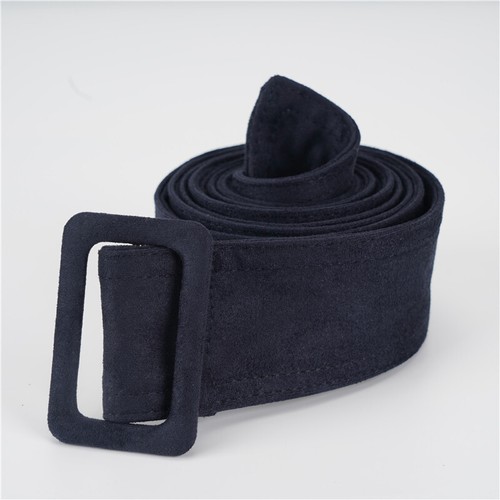 Women Wide Tie Waist Belt Simil Wool Wrap Coat Corset - Picture 12 of 12