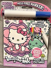 Hello Kitty Imagine Magic Ink Pictures Activity Mess Free Marker Pad Pen Kawaii