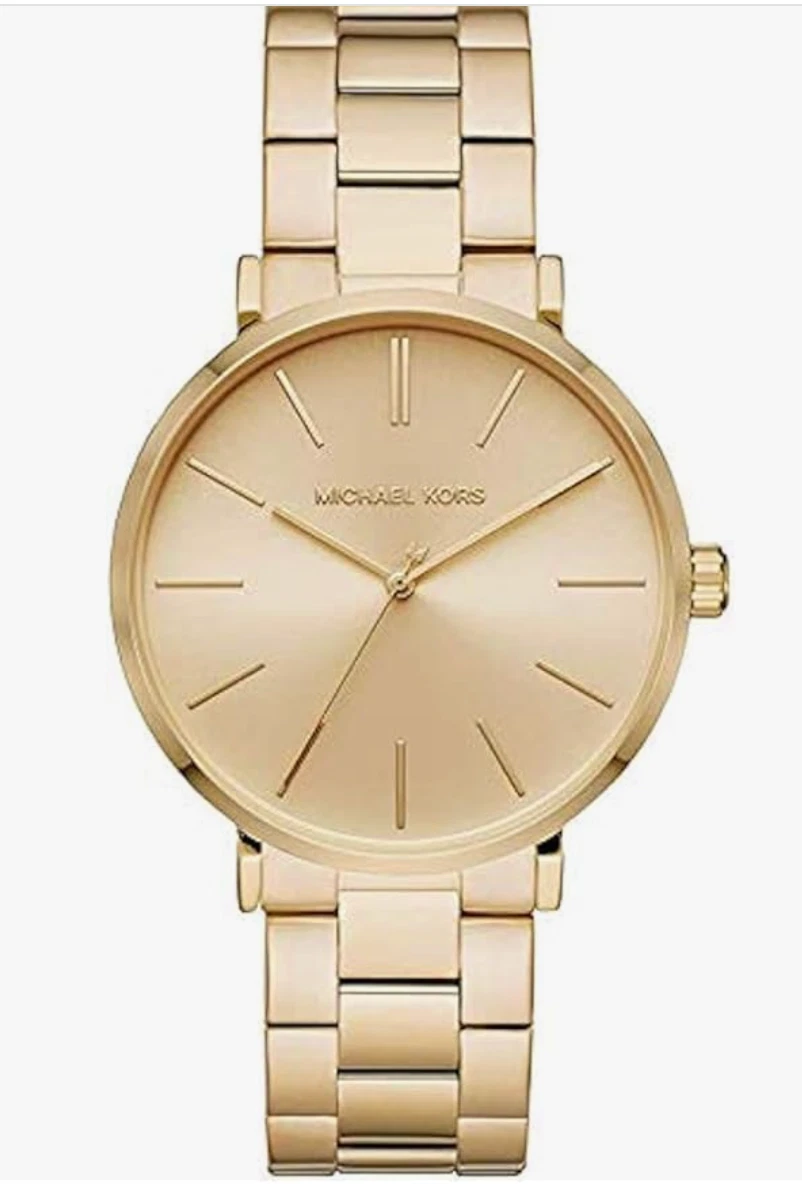 Orologio Nuovo in Scatola Michael Kors Donna Jayne Tre Mani Lega Oro MK7079
