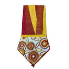 Pier 1 Autumn Fall Table Runner Orange Yellow Brown bead accents