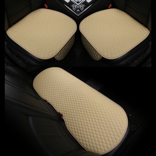 Cojín de asiento de coche universal cojín de asiento funda de asiento alfombrilla de asiento cuero PU protector de asiento. - Imagen 3 de 15
