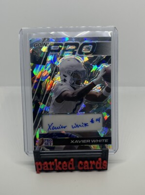 2024 Leaf Pro Set Metal Silver Crystal Xavier White /10 Auto GOING PRO #GP-XW2