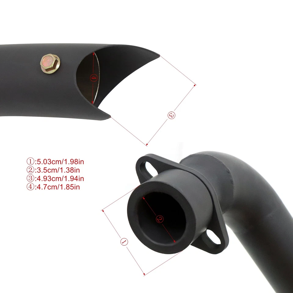 Sistema de tubo de escape Big Radius para Honda Shadow 1100 VT1100C2 Aero 1100 VT1100C3 Foto 3 de 4