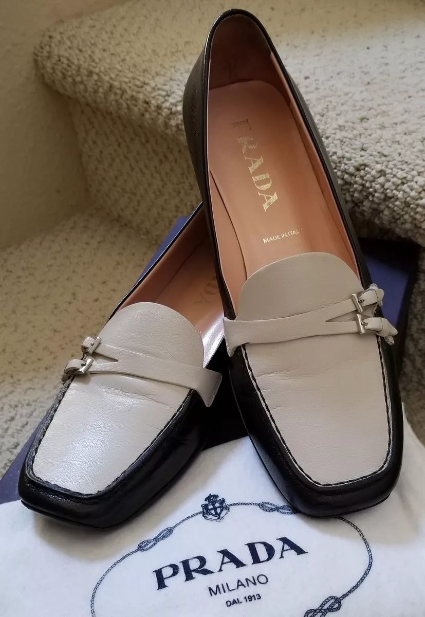 Prada two tone clearance shoes