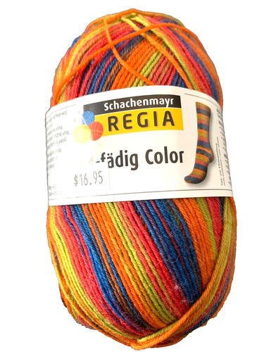 Regia 4-Ply Sock Yarn Multi Color 04867 Wool Nylon 100gr 460y
