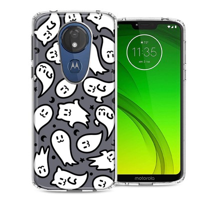 For Motorola E5 Plus/G7 Power Kawaii Manga Cute Halloween Ghosts Spirits Case