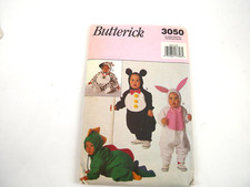 Butterick Halloween Costume Sewing Pattern 3050 Excellent Condition Cut Check