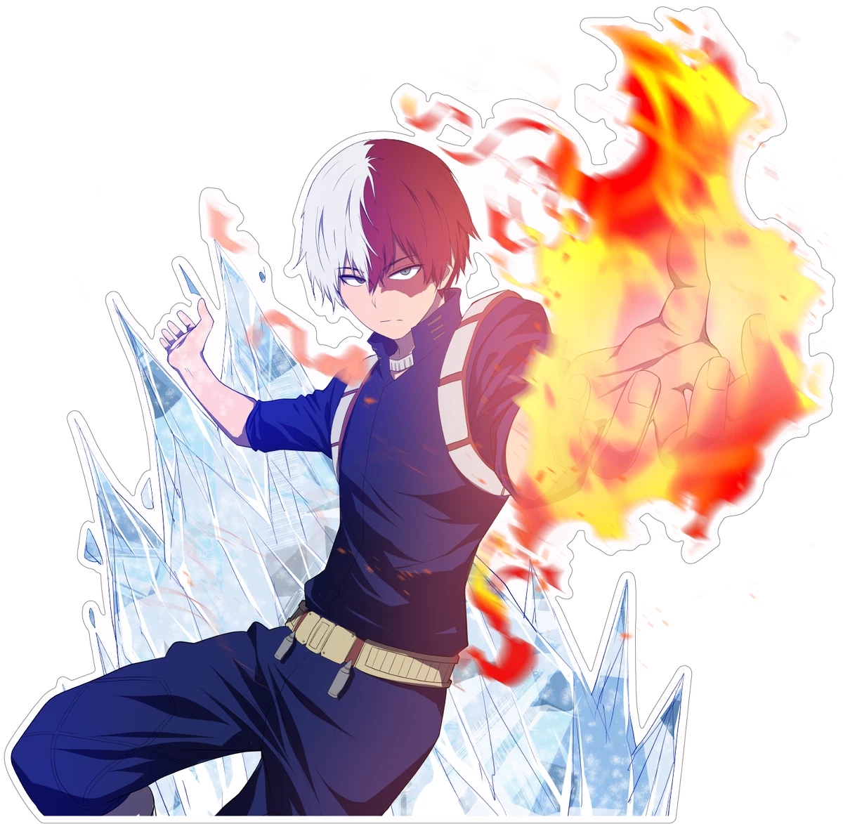 My Hero Academia Todoroki Shoto Anime Decal Sticker for Car Truck Laptop