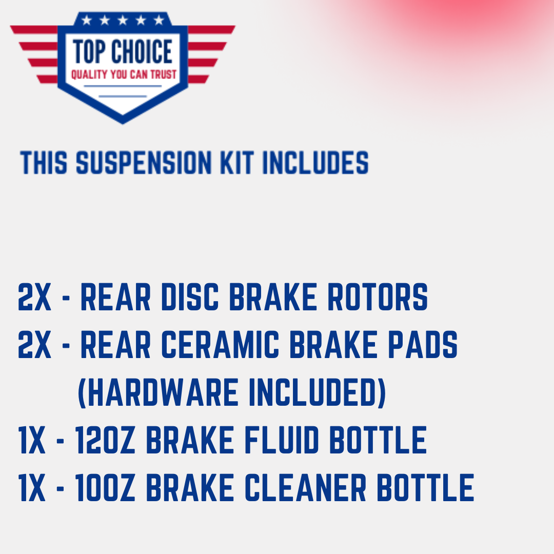 Rear Disc Brake Rotors + Brake Pads for Chevy Silverado GMC Sierra 2500