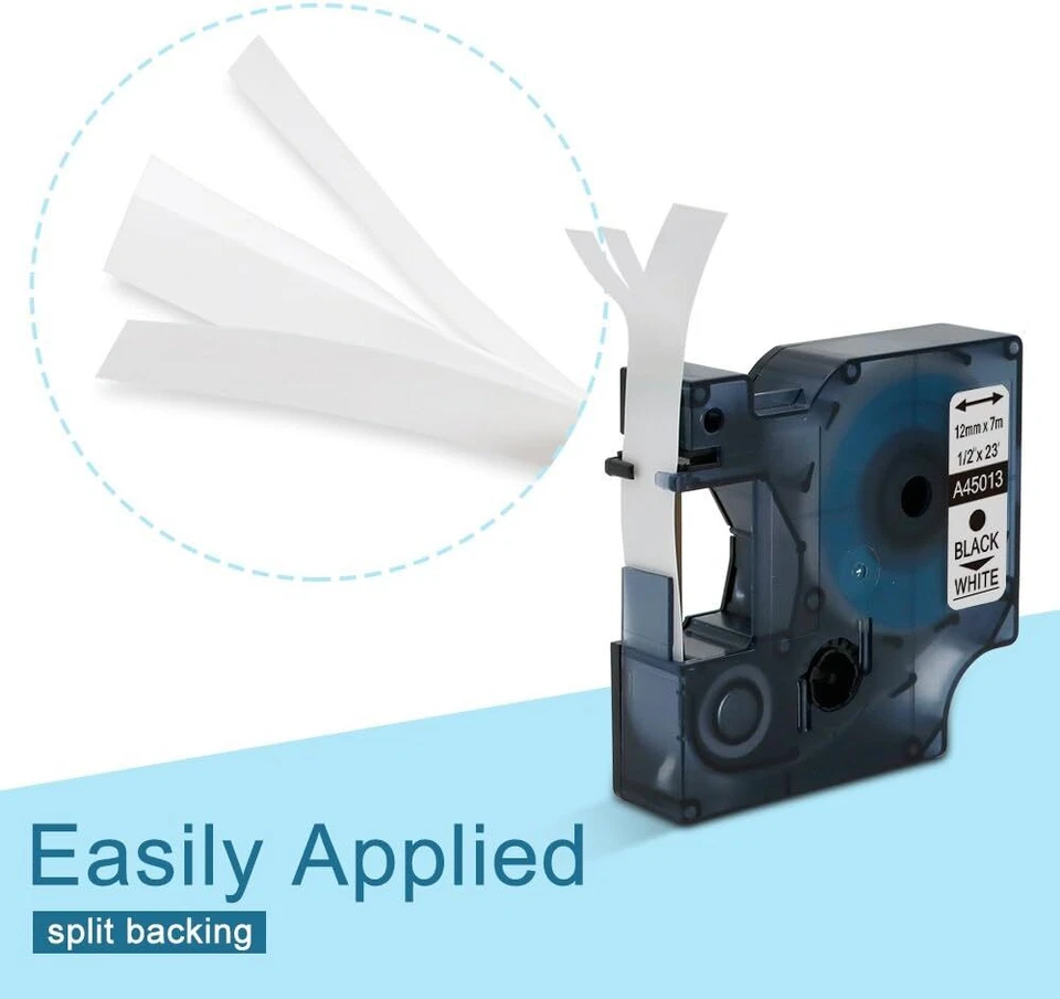 Schriftband für Dymo D1 45013 S0720530 12mm 9mm 6mm LabelManager 160 LabelPOINT - Bild 4 von 4