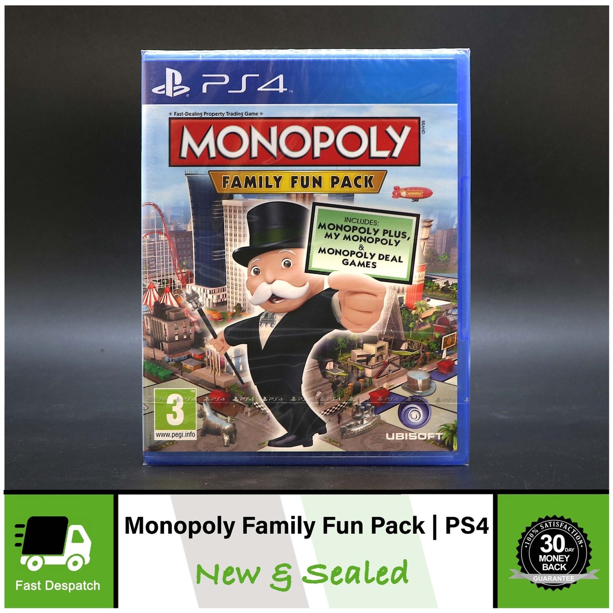 Monopoly Family Fun Pack Sony Playstation PS4 Game New