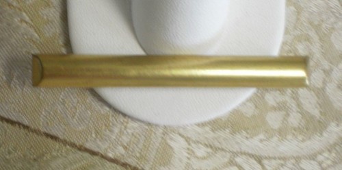 Designer Paris House London Gold Tone Bar Brooch Pin 2.5"