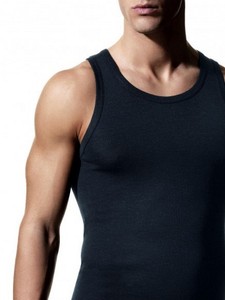 canottiere uomo lana seta