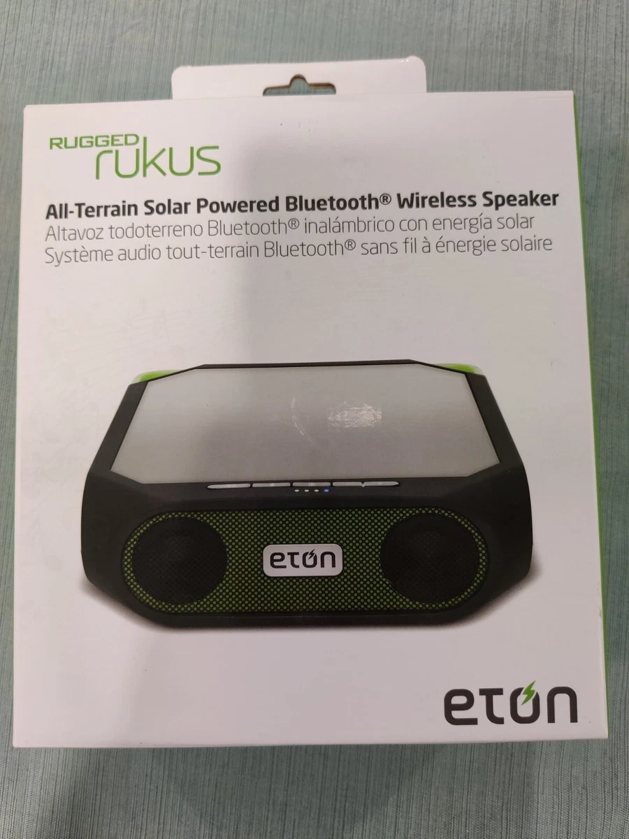 Eton Rugged Rukus Rechargeable & Solar Powered Bluetooth Sound System