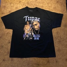 Tupac Shakur 2Pac All Eyes On Me Hip Hop Rap Tee Shirt Black Dr Dre Ice Cube 2XL