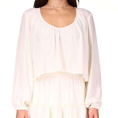 Sanctuary Blouse Women's XL Relaxed High Low Cottagecore Peasant