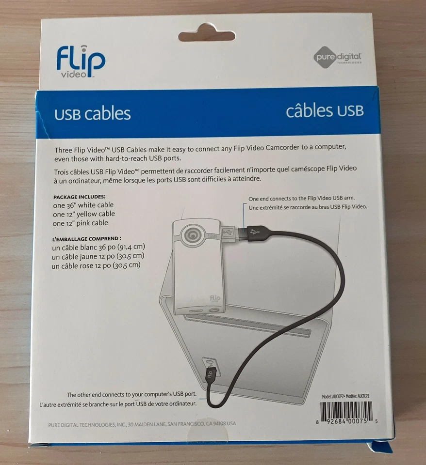 Flip video 3 pack USB Cables AUC1CP2 - Image 2 of 2