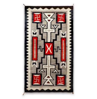 5x8 Ft Handwoven Wool Navajo Rug Western Collection Native American Style Rug
