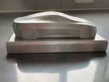 Jaguar XF Aluminum Sculpture Art Concept Car Model Ian Stuart Callum Autographed