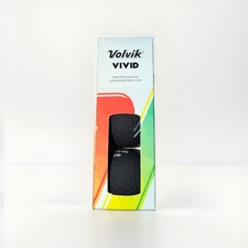 Volvik Golf Vivid Matte Finish Black 3-Piece Golf Balls 1 Sleeve of 3 balls 