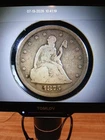 1875-S/S Seated Liberty 20 Cent Piece Silver Coin Rare Repunched Thick S Variety