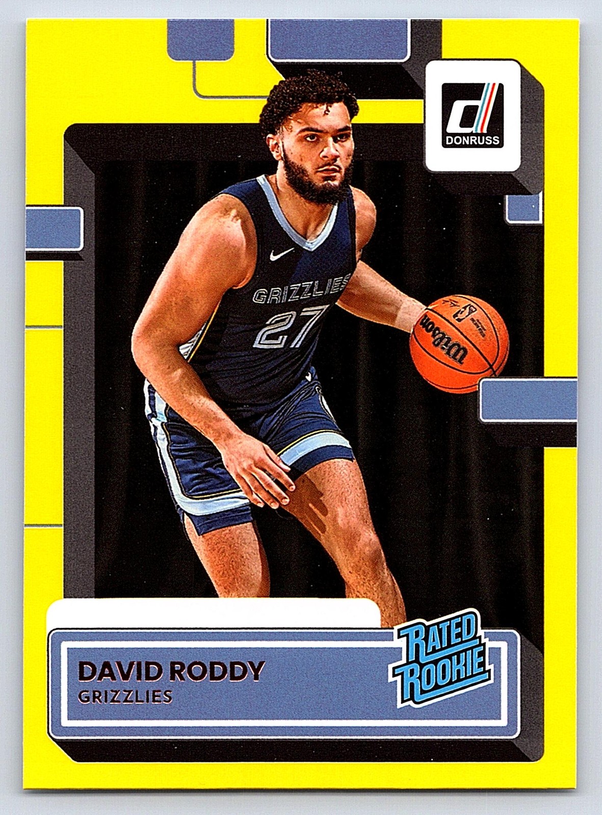 2022-23 Donruss #223 David Roddy Yellow Flood