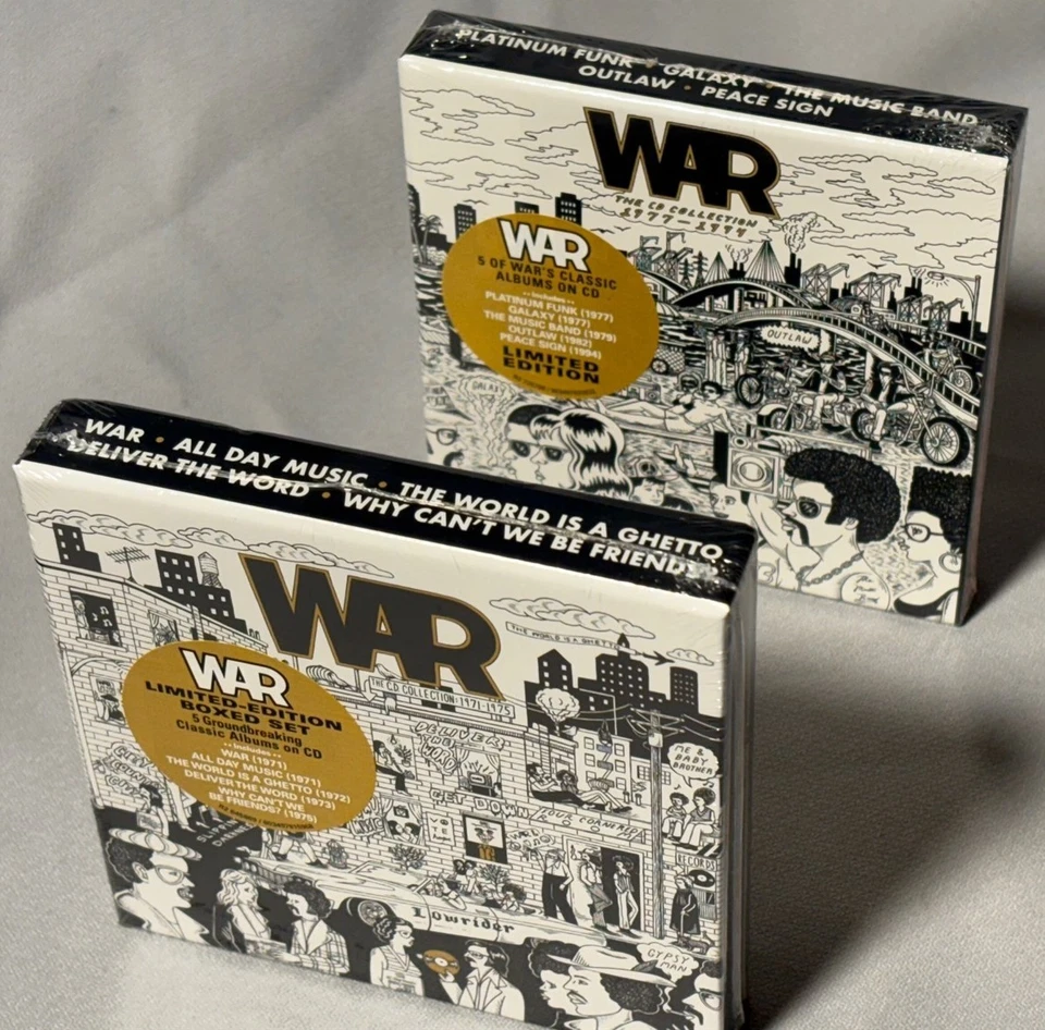 CD WAR The CD Collection 1971-1994 (10 CDs on 2 BOX SETs, 2025) NEW MINT SEALED - Imagem 3 de 4
