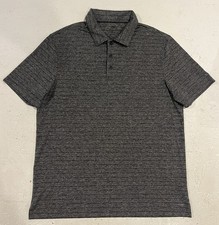 Champion Duo Dry Mens L Striped Golf Polo Shirt Performance Short Sleeve