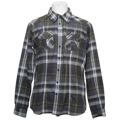 Bergans of Norway, Flanellhemd, Größe: L, Grau/Gelb/Blau, Polyester, Karo #FZC