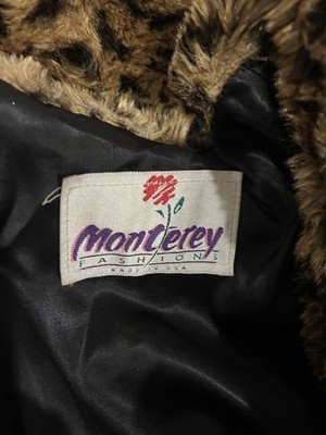 Vintage Monterey Fashions Leopard Coat Womens 60s Cruella Faux Fur
