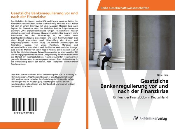 Gesetzliche Bankenregulierung Vor Und Nach Der Finanzkrise Niklas Hinz-image