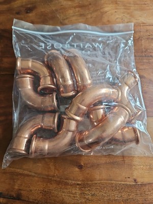 28 mm Kupfer M Pressfittinge (10er Pack) - Presssitz Rohrverbindungen Bogen