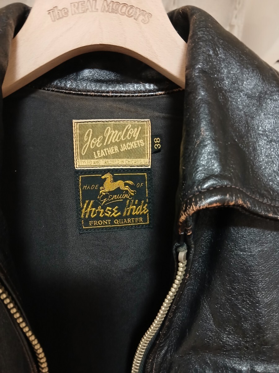 Joe Mccoy レザー ライダース ジャケット バイカー ロカビリー Joe McCoy Horsehide Leather Jacket Tea Core Black Size 38 Japan | eBay