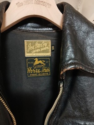 Joe McCoy Horsehide Leather Jacket Tea Core Black Size 38 Japan | eBay