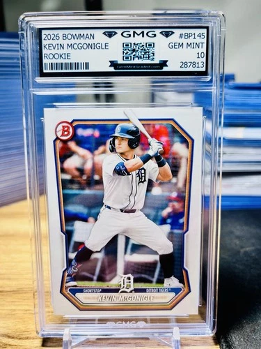 2026 Bowman Kevin McGonigle Rookie GMG Graded 10 Gem Mint ? RC #BP145