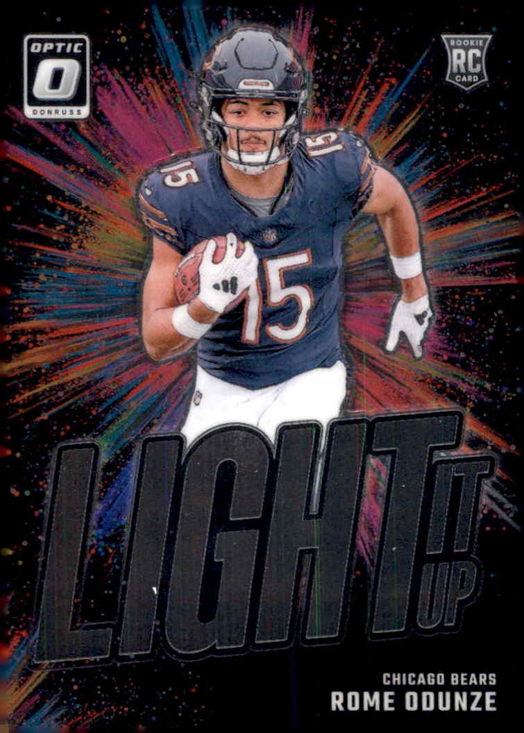 Rome Odunze RC 2024 Donruss Optic Light It Up Rookie