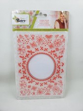 CS1 Crafters Companion Sew Retro Floral Frame Cut And Emboss Embossing Folder