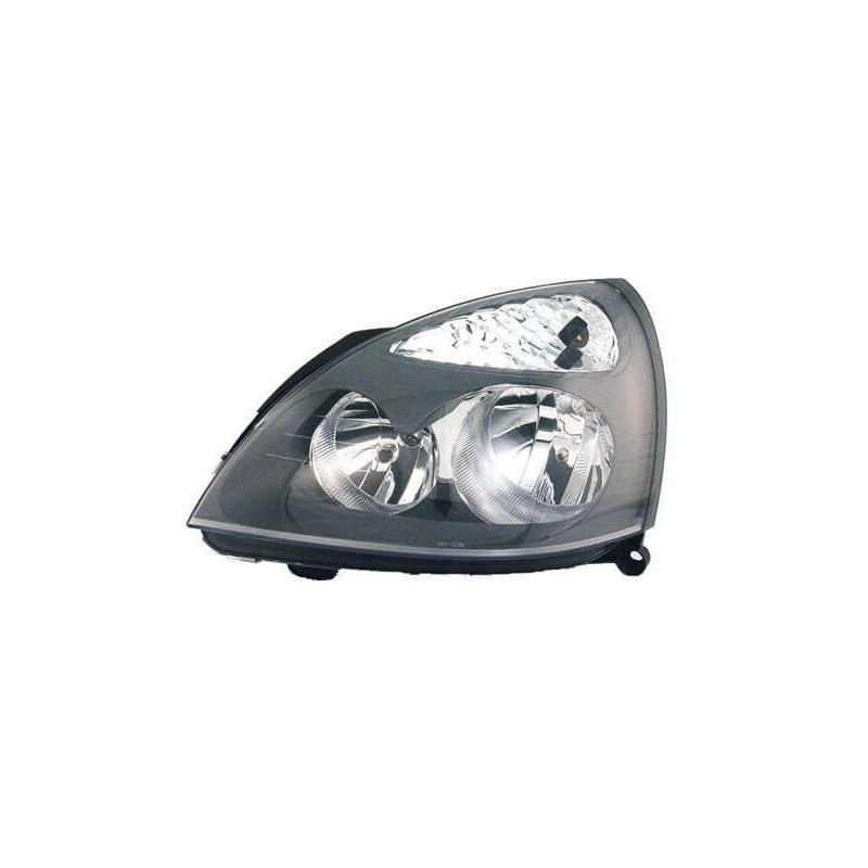 Phare gauche gris Clio 2 phase 2 avec éclairage halogène H7/H1 haute visibilité