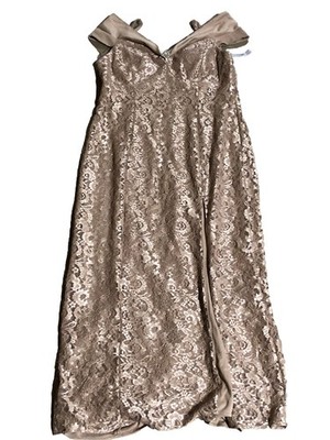 champagne dress size 18 R&M Richards Woman Plus (Size 18) Metallic DU Deal Scoop/U I knew from the Evening dresses Color:Seamist