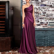 Mother Of The Bride Dress Folds One Shoulder Floor Length New Wedding Party Gown