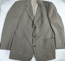 Giotto Men  s Vintage Wool Houndstooth Blazer Jacket Size Large Classic Business