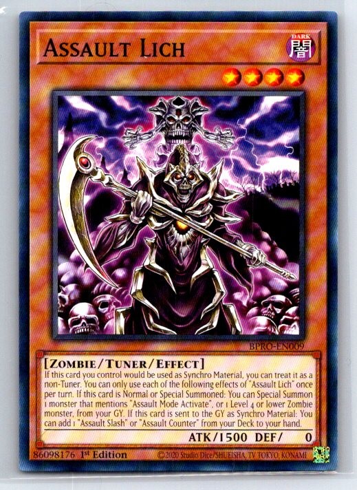 Assault Lich BPRO-EN009 Burst Protocol Yu-Gi-Oh 1st Edition LP