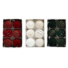 6Pcs Stylish Christmas Tree Pendant Sparkling Christmas Holiday Decorations