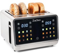 4 Slice Smart Toaster with Touchscreen, 1.5" Extra Wide Slots for Bagels Thick