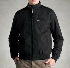 MEMBERS ONLY Black Iconic Racing Jacket VINTAGE 40L