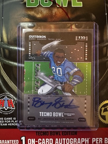 Bo Jackson Battle Arena Tecmo Bowl Barry Cutback Sanders #BSA7 Steel Auto