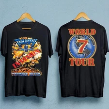 TRIUMPH Band World Tour T-shirt Black Short Sleeve Shirt For Fans S-5XL